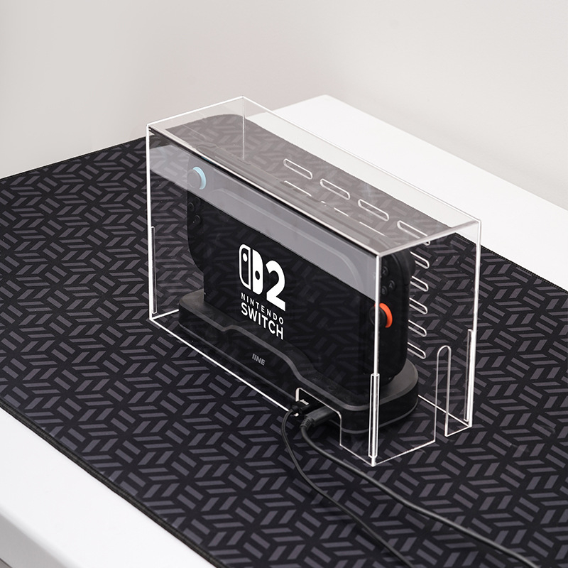 Capac protector din acril antipraf și impermeabil pentru baza de răcire Switch 2 — compatibil cu Switch, Switch OLED, Switch Lite; 286 g