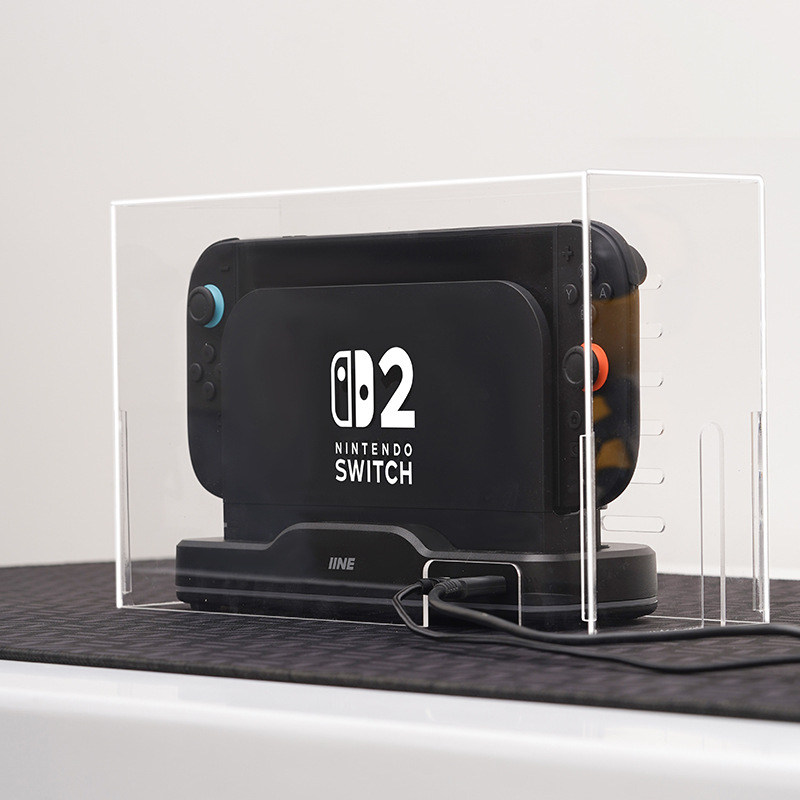 Capac protector din acril antipraf și impermeabil pentru baza de răcire Switch 2 — compatibil cu Switch, Switch OLED, Switch Lite; 286 g