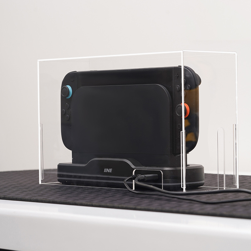 Capac protector din acril antipraf și impermeabil pentru baza de răcire Switch 2 — compatibil cu Switch, Switch OLED, Switch Lite; 286 g