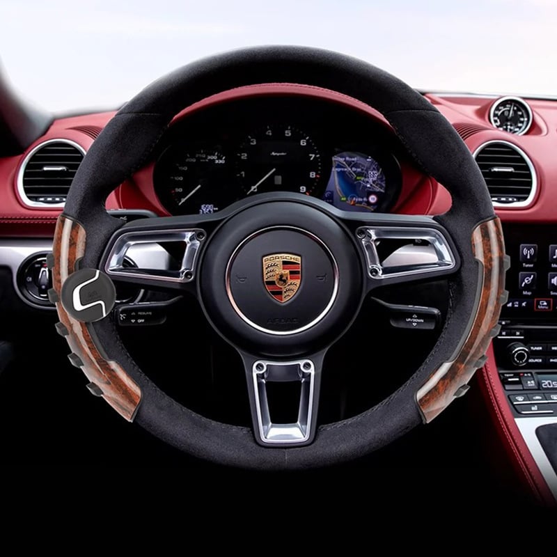 Κάλυμμα τιμονιού αυτοκινήτου από ανθρακονήματα (γενική συμβατότητα; χωρίς παραμετροποίηση; δυνατότητα εκτύπωσης λογότυπου)