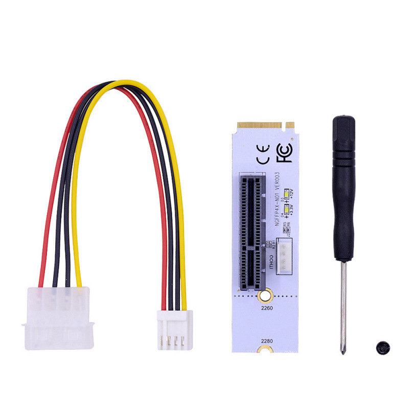 LUOJING Ngffp4x-n02 M.2 Key M na PCIe NVMe adapter s LED NGFF 4x signalom