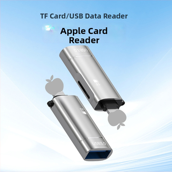 Type-C OTG dvojitý adaptér s čítačkou USB flash a microSD pre Apple zariadenia
