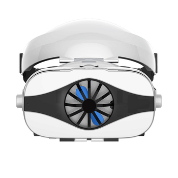 Ochelari VR cu ventilator, cască AR all-in-one purtătoare pe cap pentru jocuri și vizionare; purtați pe cap, operație cu buton, fără cameră, fără baterie