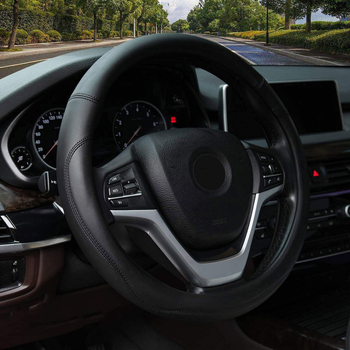 Navlaka za volan automobila - Zhuoliya umjetna koža, za sve sezone, univerzalna prilagodba, opći način ugradnje