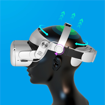 Fiitvr Elite T2 Power VR headset – ABS kućište, baterija 5200mAh, zamjenjivi remen za glavu, nosački dizajn na glavi, kompatibilno s Oculus Quest 2