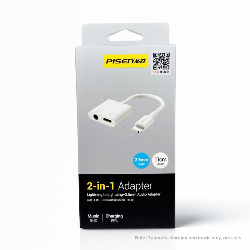 Pisen Type-C na 3,5 mm audio adaptér kábel, USB-C slúchadlový konvertor pre zariadenia s Type-C