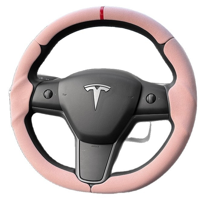 Κάλυμμα τιμονιού Tesla Model Y/3 - Πολυεστερικό υλικό, Εγκατάσταση για συγκεκριμένο όχημα, Κατάλληλο για όλες τις εποχές