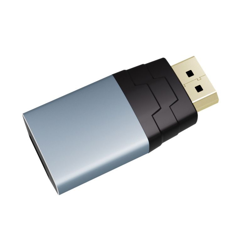 DP to HDMI adapter, aluminijska legura, 4K pretvarač, DP sučelje, visoko kvalitetan čip