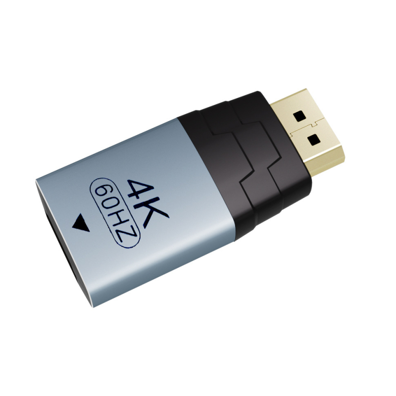 DP to HDMI adapter, aluminijska legura, 4K pretvarač, DP sučelje, visoko kvalitetan čip