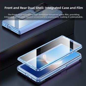 Kryt na telefón Honor Magic VS2, PC materiál, elektroplating, nárazuvzdorný, odvádzanie tepla, ochrana proti pádu, centrálny kĺb s pántom