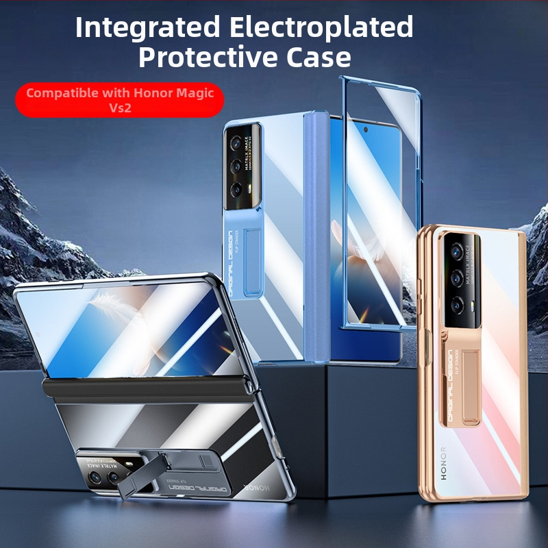 Kryt na telefón Honor Magic VS2, PC materiál, elektroplating, nárazuvzdorný, odvádzanie tepla, ochrana proti pádu, centrálny kĺb s pántom