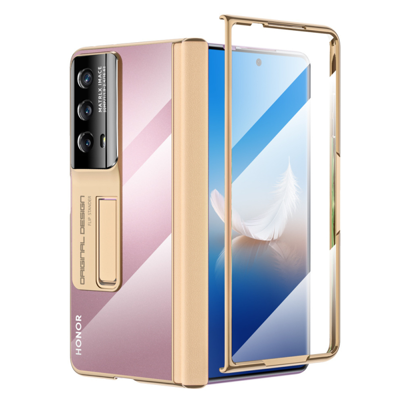 Carcasă pentru telefon Honor Magic VS2, material PC, electroplating, protecție antișoc, disipare de căldură, protecție la cădere, ax central cu balama