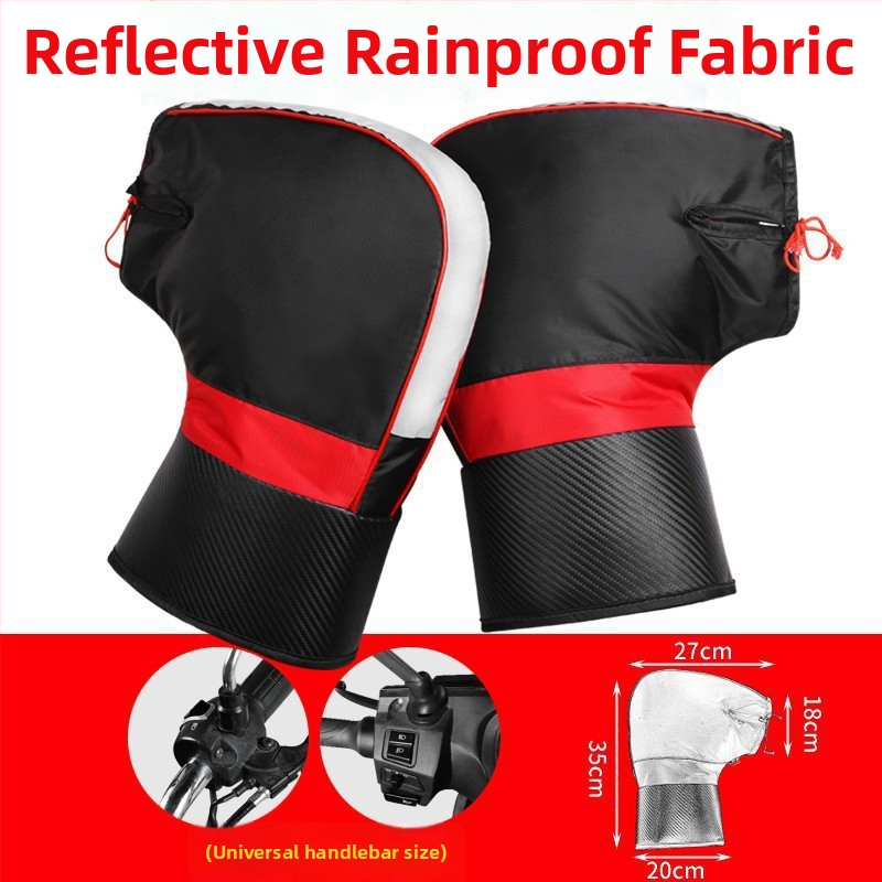 Κάλυμμα τιμονιού για χειμώνα, προστασία από τον άνεμο, συμβατό με τα τιμόνια ηλεκτρικού σκούτερ, τρίκυκλου και ηλεκτρικού ποδηλάτου