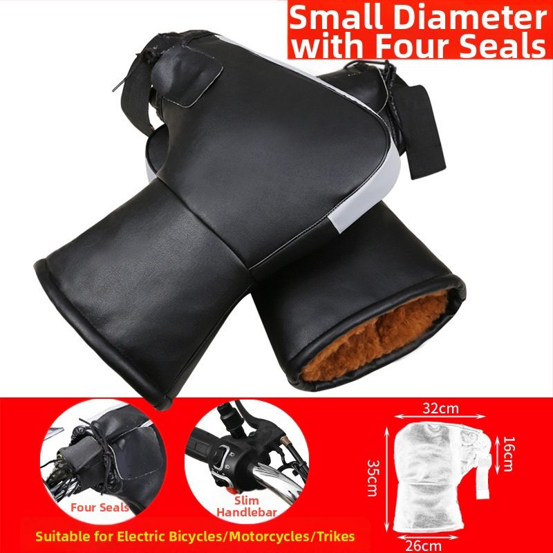 Κάλυμμα τιμονιού για χειμώνα, προστασία από τον άνεμο, συμβατό με τα τιμόνια ηλεκτρικού σκούτερ, τρίκυκλου και ηλεκτρικού ποδηλάτου