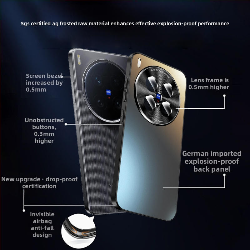 Kryt pre Vivo X200 Ultra – matný TPU, tlmenie nárazov, ochrana proti pádu, odvádzanie tepla, kompletná ochrana