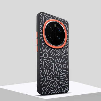 Θήκη για Honor Magic7 Pro – συνθετικό δέρμα, θερμή συμπίεση, γεωμετρικός σχεδιασμός graffiti, προστασία από πτώσεις