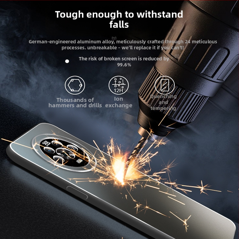 Honor Magic4 kompatibil mobiltelefon-tok – lencsefilm alumíniumötvözetből, matt felület, ívelt kialakítás, ütésálló, hőelvezetés, érintésnyom-mentes, zuhanásálló (Kompatibilis az Honor Magic4)