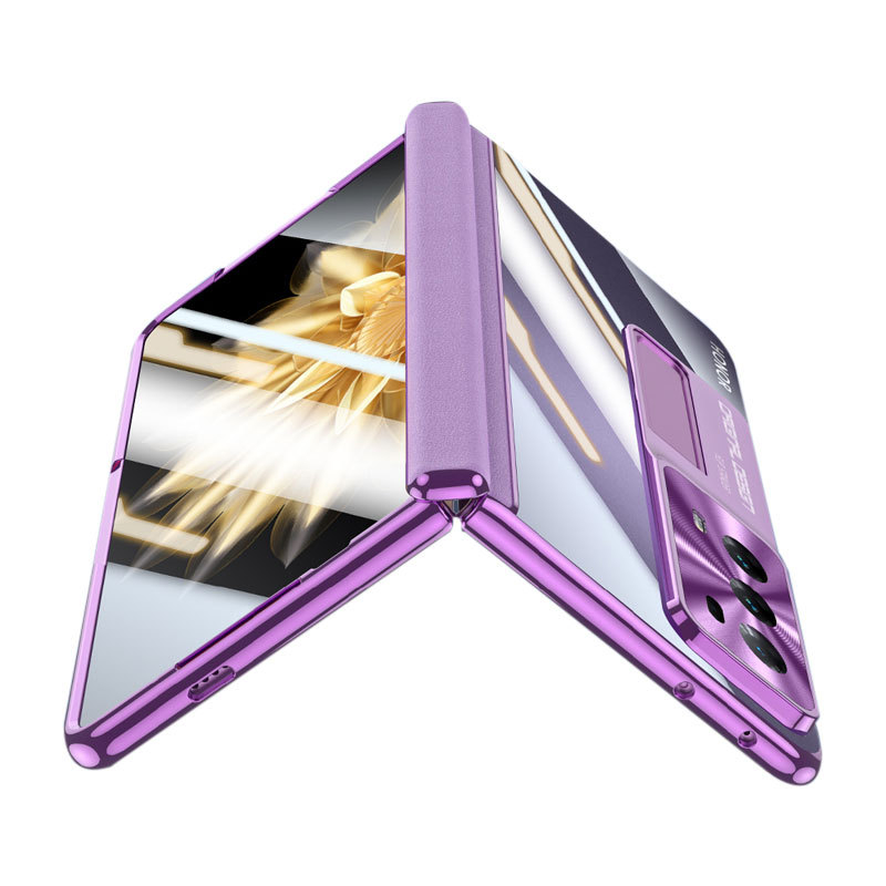 Калъф за Honor MagicV2 с електроплатирана шарнирна система, PC материал, удароустойчив и анти отпечатъци