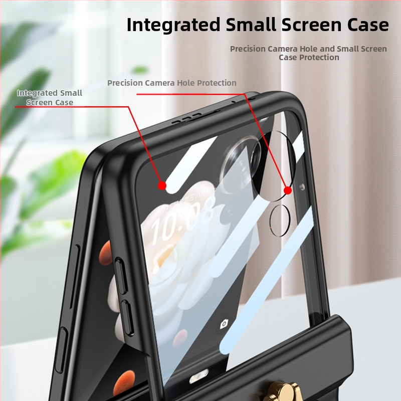 Honor MagicVflip telefona vāciņš ar stiprinājumu un magnētisku statīvu | Materiāls PC, Elektroplating, Pielāgošana, Funkcijas: stiprinājums, magnēts, kritienu aizsardzība