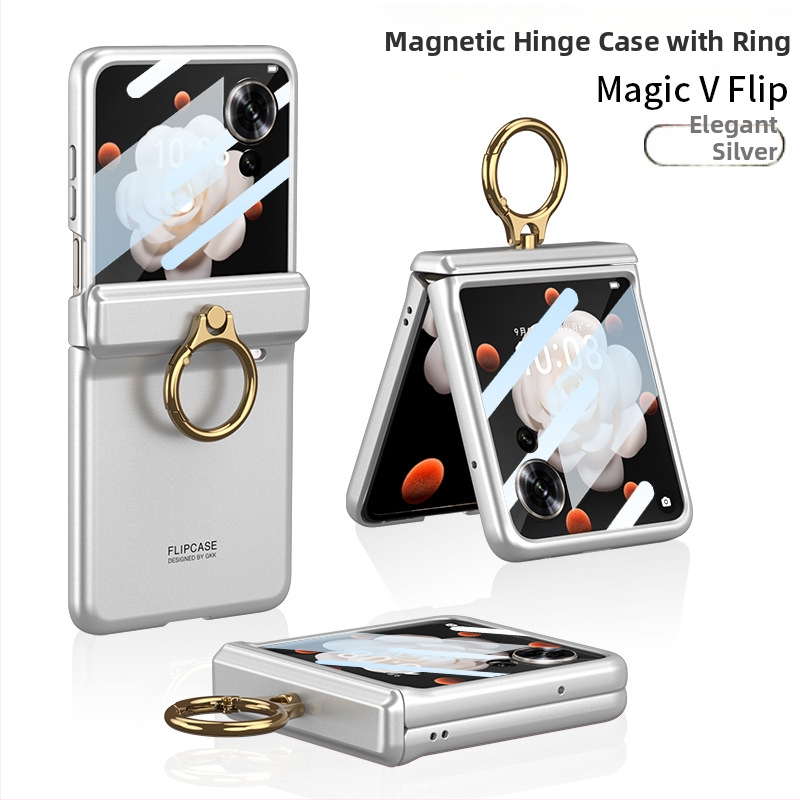 Honor MagicVflip telefona vāciņš ar stiprinājumu un magnētisku statīvu | Materiāls PC, Elektroplating, Pielāgošana, Funkcijas: stiprinājums, magnēts, kritienu aizsardzība