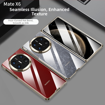Huawei Mate X6 telefona lieta ar fantomisku salocamo ekrānu, integrēta aizsardzība, PC korpuss ar elektroplatingu, kolekcijas izdevums, pret kritienu aizsardzība