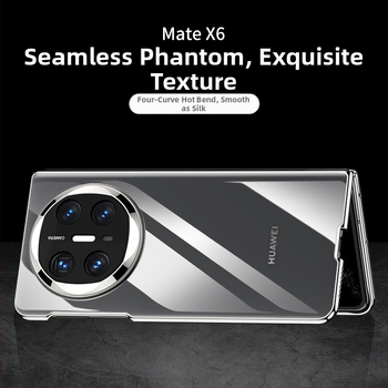 Huawei Mate X6 telefona lieta ar fantomisku salocamo ekrānu, integrēta aizsardzība, PC korpuss ar elektroplatingu, kolekcijas izdevums, pret kritienu aizsardzība