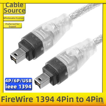 USB–1394 adaptér kábel (4-pin FireWire) pre PC DV záznam, dĺžka 1,5 m, meď bez oxigénu