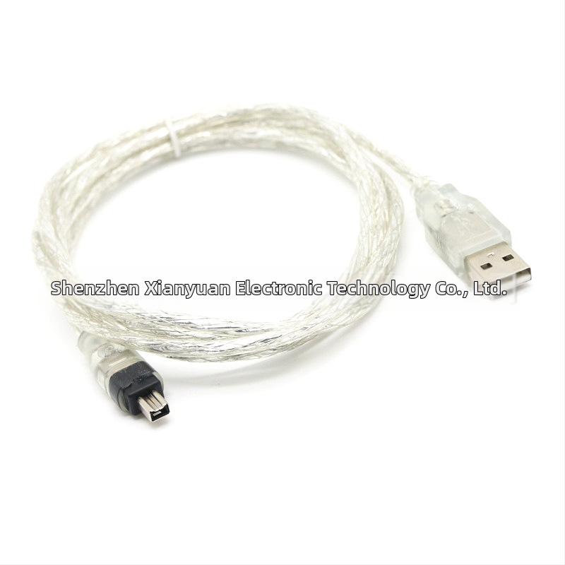 USB–1394 adaptér kábel (4-pin FireWire) pre PC DV záznam, dĺžka 1,5 m, meď bez oxigénu