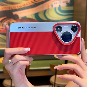 Huawei Pura80Ultra – husă pentru telefon în stil cameră instantanee, cu inel de obiectiv; Material PC; Electroplacare; Șocuri și protecție la cădere, Difuziune termică