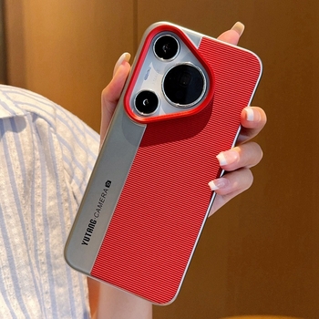 Huawei Pura80Ultra – husă pentru telefon în stil cameră instantanee, cu inel de obiectiv; Material PC; Electroplacare; Șocuri și protecție la cădere, Difuziune termică