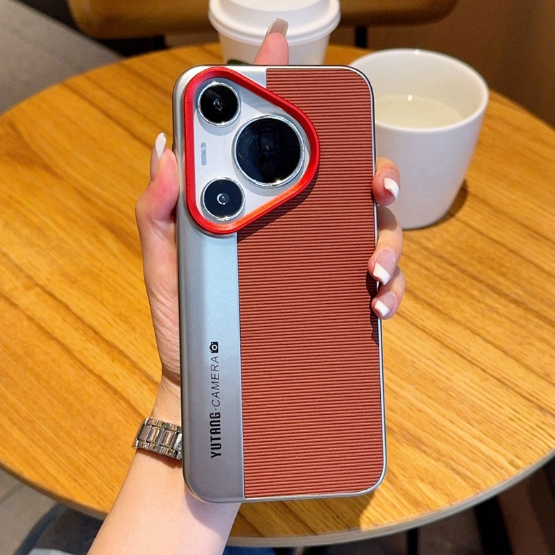 Huawei Pura80Ultra – husă pentru telefon în stil cameră instantanee, cu inel de obiectiv; Material PC; Electroplacare; Șocuri și protecție la cădere, Difuziune termică