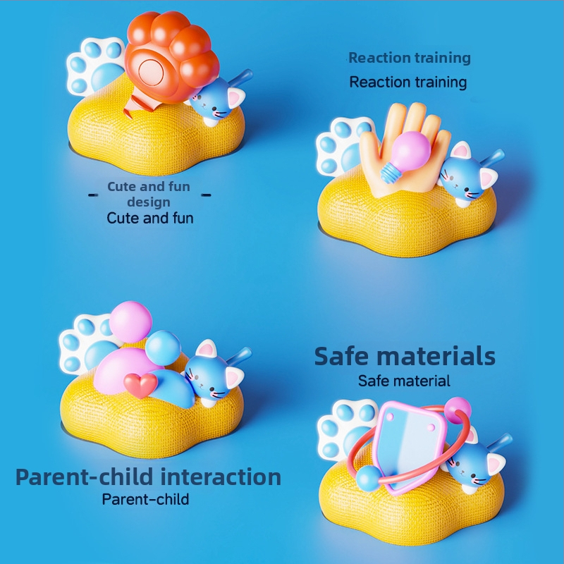 Macska és Egér társasjáték: interaktív családi rejtvény a gondolkodás és a figyelem fejlesztésére — műanyag anyag; 0–14 éveseknek; elősegíti a szülő-gyermek interakciót