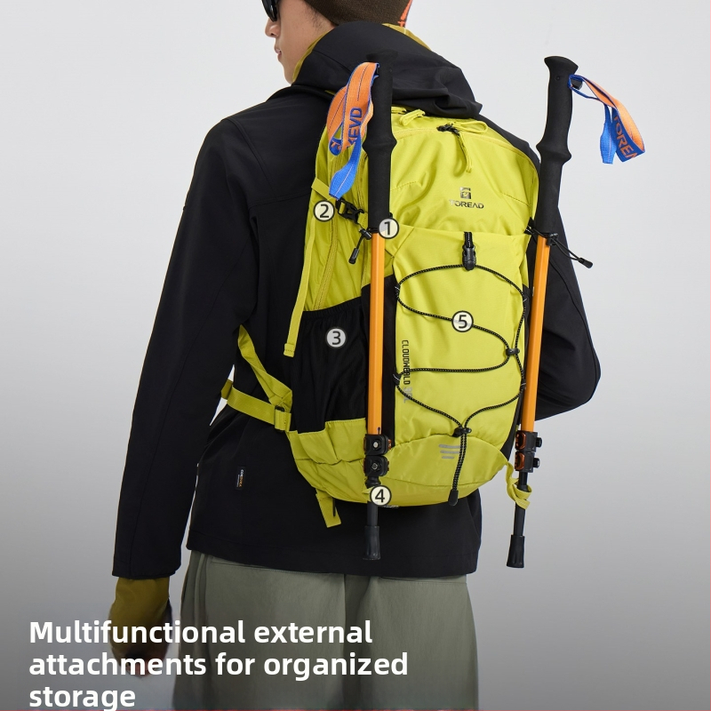 Planinarski ruksak, unisex, vodootporan, vanjski PVC materijal, PU podstava, kompatibilan s 8-inčnim prijenosnikom