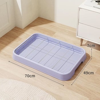 Psia toaleta – plastová miska na exkrety, dizajn proti šľapaniu, pre výcvik na záchod