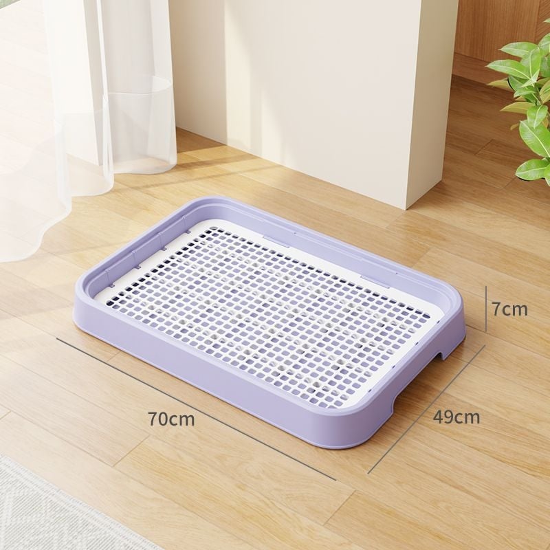 Psia toaleta – plastová miska na exkrety, dizajn proti šľapaniu, pre výcvik na záchod