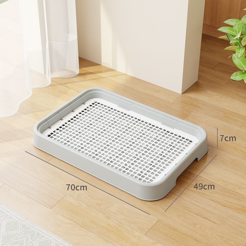 Psia toaleta – plastová miska na exkrety, dizajn proti šľapaniu, pre výcvik na záchod