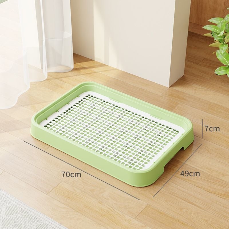 Psia toaleta – plastová miska na exkrety, dizajn proti šľapaniu, pre výcvik na záchod