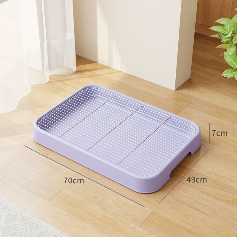 Psia toaleta – plastová miska na exkrety, dizajn proti šľapaniu, pre výcvik na záchod