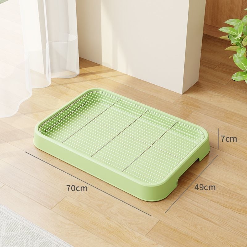 Psia toaleta – plastová miska na exkrety, dizajn proti šľapaniu, pre výcvik na záchod