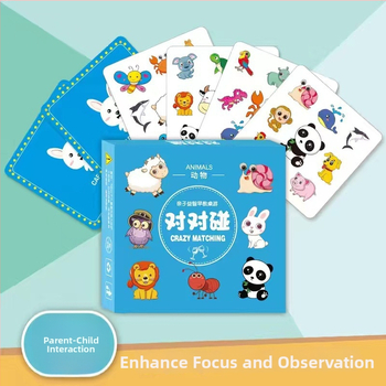 Deti kartová spoločenská hra: vzdelávacie karty na pamäť a myslenie, interaktívna hra rodičov a detí, podpora sústredenia (Materiál: Jam; Kategória: kartové spoločenské hry; Vek: 7–14; Rozvoj schopností: emocionálny, vizuálny, intelektuálny, koordinácia ru