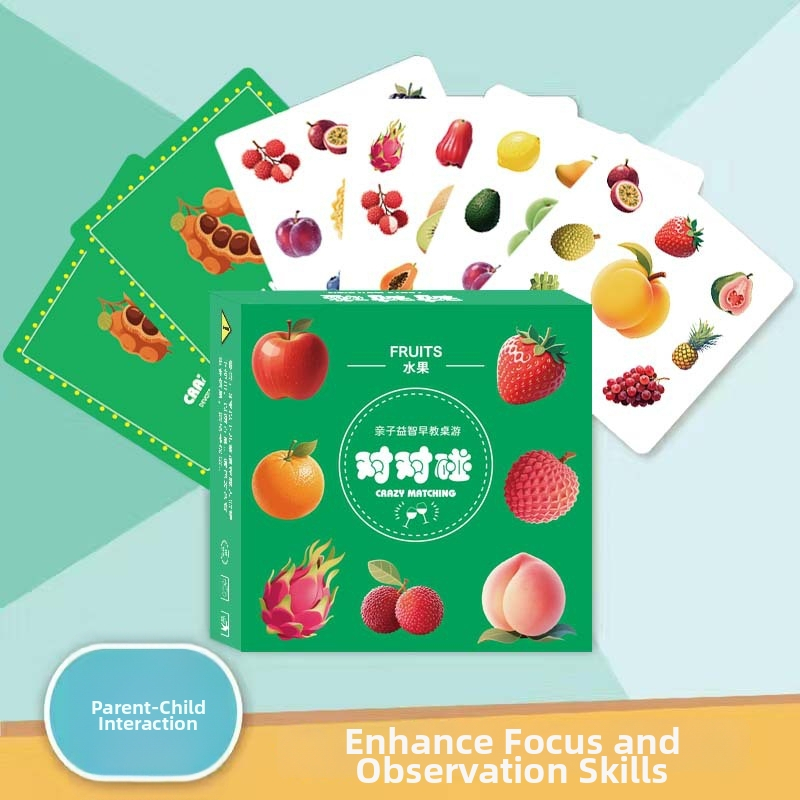 Deti kartová spoločenská hra: vzdelávacie karty na pamäť a myslenie, interaktívna hra rodičov a detí, podpora sústredenia (Materiál: Jam; Kategória: kartové spoločenské hry; Vek: 7–14; Rozvoj schopností: emocionálny, vizuálny, intelektuálny, koordinácia ru