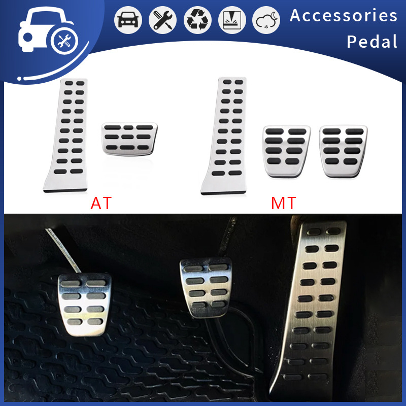 Ling Chuang set pedala kočnice i papučice gasa za Kia Smart Run od nehrđajućeg čelika, protuklizno