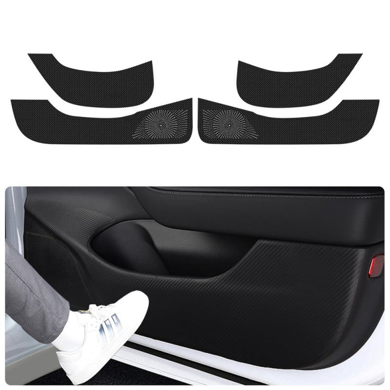 Δάπεδο αυτοκινήτου από ανθρακονήματα και δέρμα – προστατευτικό κατωφλίου ποδιού WEETOOL (Υλικό: Άλλο)