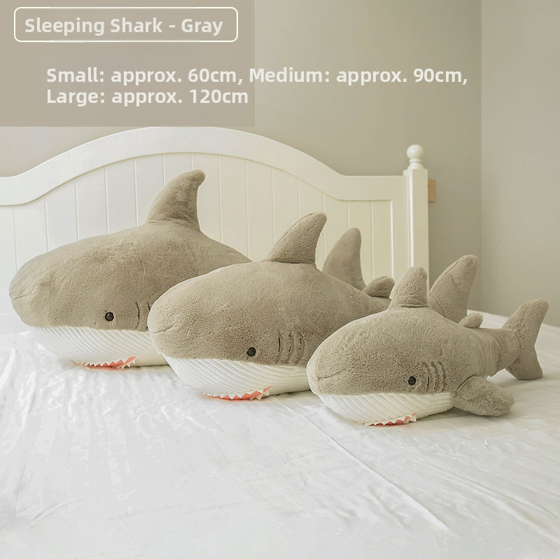 Pluš morsko biće – morski pas: jastuk za kauč, punilo PP pamuk, materijal tekstil, višestruka funkcija, mogućnost prilagođavanja, za dob 7–14 godina