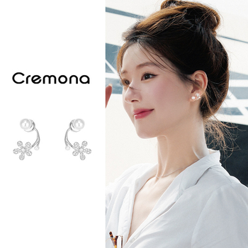 Náušnice - kvetinový tvar, zliatina, elektrolytická povrchová úprava, originálny dizajn, jar 2023