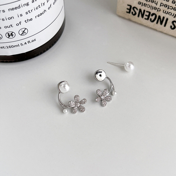 Náušnice - kvetinový tvar, zliatina, elektrolytická povrchová úprava, originálny dizajn, jar 2023