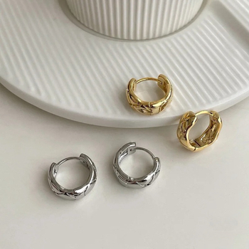 Naušnice od legure, elegantan stil, bakreni postovi za uho, Seiko završna obrada