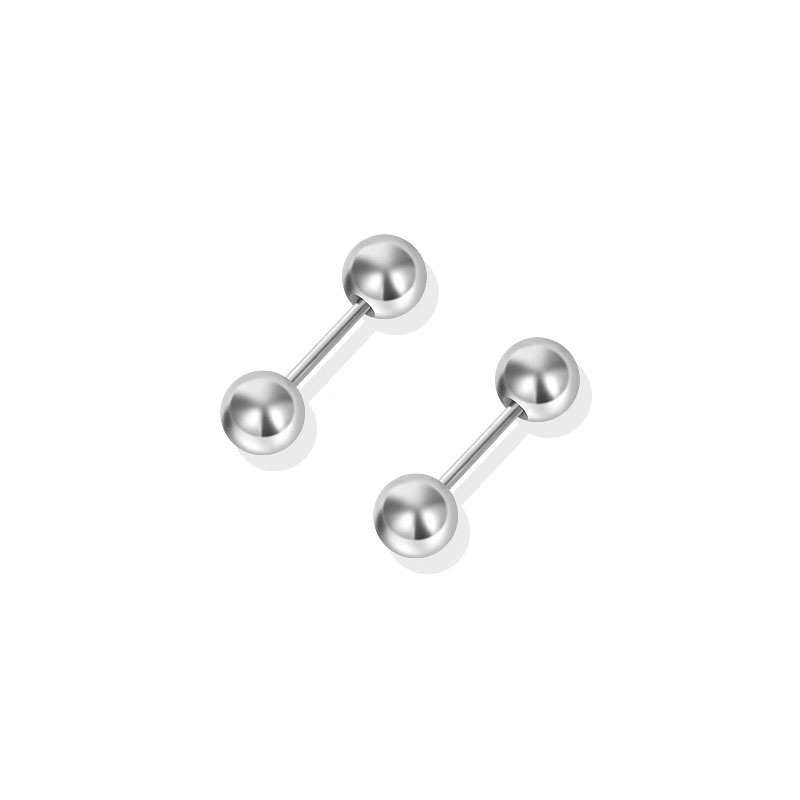 Naušnice od titan čelika 316L, geometrijski oblik, elektroplatiranje, jednostavan stil, unisex