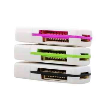 Αναγνώστης καρτών USB All-in-One με USB 2.0, εξωτερική εγκατάσταση, υποστηρίζει CF/SD/TF/MicroSD/MMC