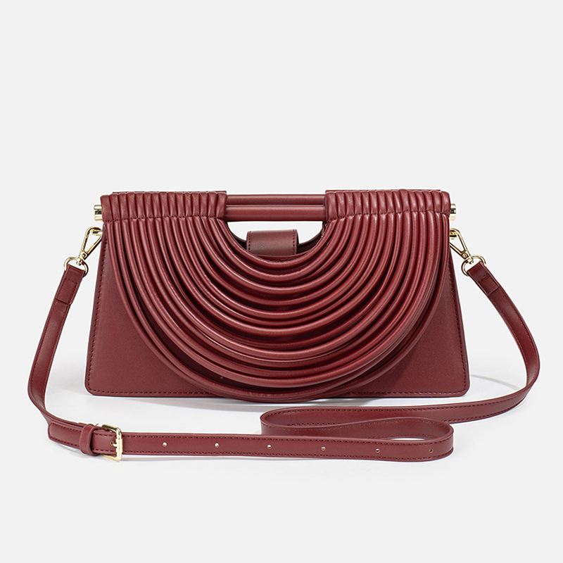 Torba preko ramena crossbody, PU materijal, otvoreni vrh, poliester podstava, horizontalni kvadratni oblik
